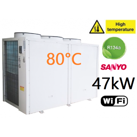 อากาศ/น้ำ 47kW อุณหภูมิสูง 85 ° c.