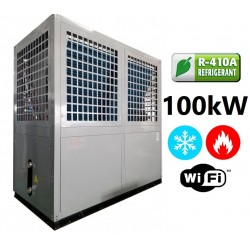 Lucht naar water warmtepomp 100 kw