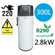 Chauffe-eau thermodynamique 200l inverter r290 haute température