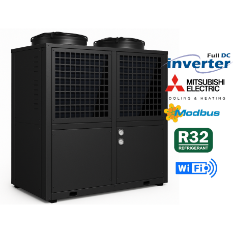 پمپ حرارتی Full DC Inverter استخر – AEPDC/100-R32 – 100 کیلووات (حداکثر توان 136 کیلووات)