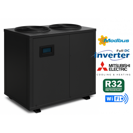 ปั๊มความร้อนสำหรับสระว่ายน้ำ – Full DC Inverter AEPDC/50-R32 50 kW (กำลังสูงสุด 70 kW)