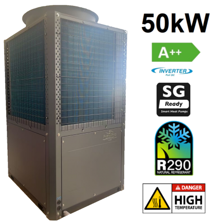Pompa di calore acqua dc inverter R290 50kW