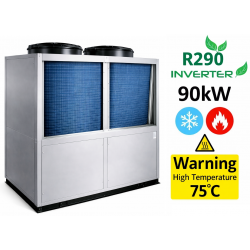 Hava-su ısı pompası 90 kW R290 - AEHDC90/R290 | DC Inverter | 75°C | WiFi & MODBUS
