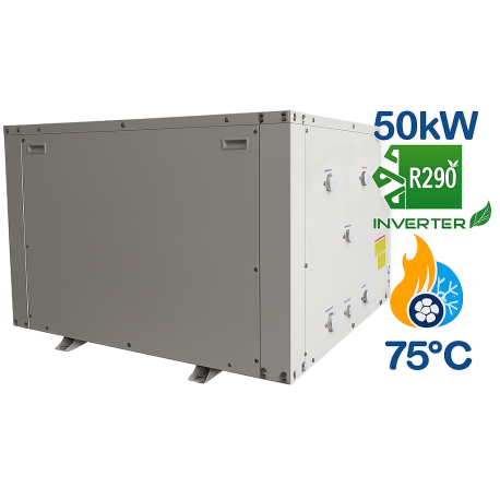 Water-tot-water hittepomp 50kw R290 (Geotermies)