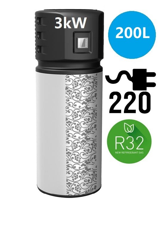 Chauffe eau thermodynamique 3kw 200l r32
