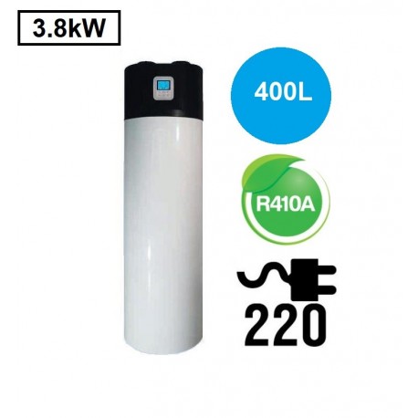 Termodynamiske bolden 3800W 400L med solar funktion