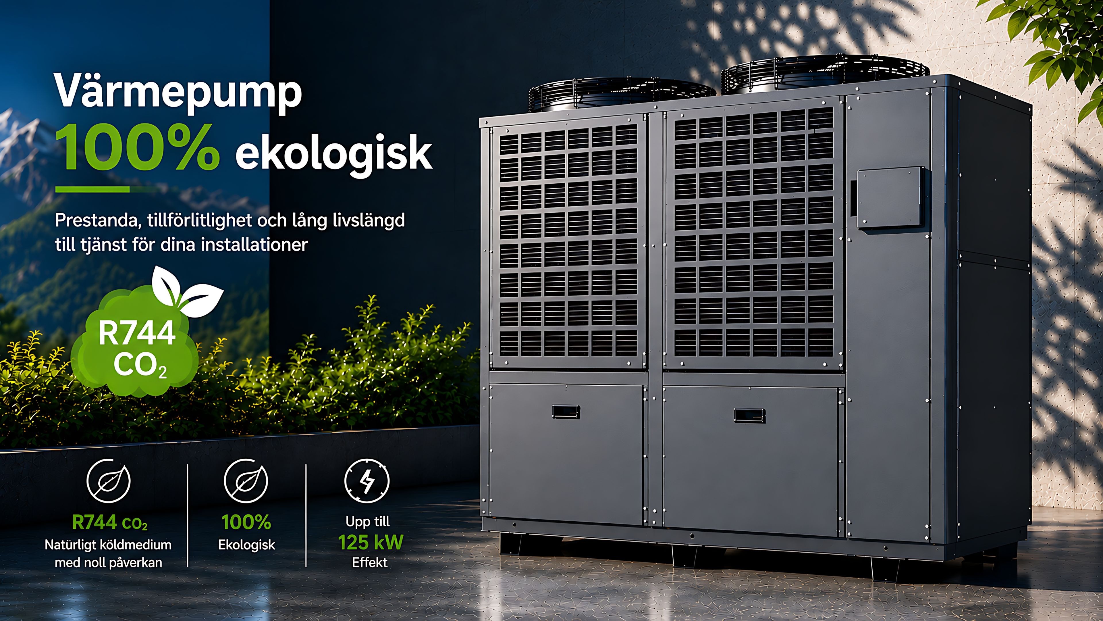  V&auml;rmepumpar med CO2-kompressor R744