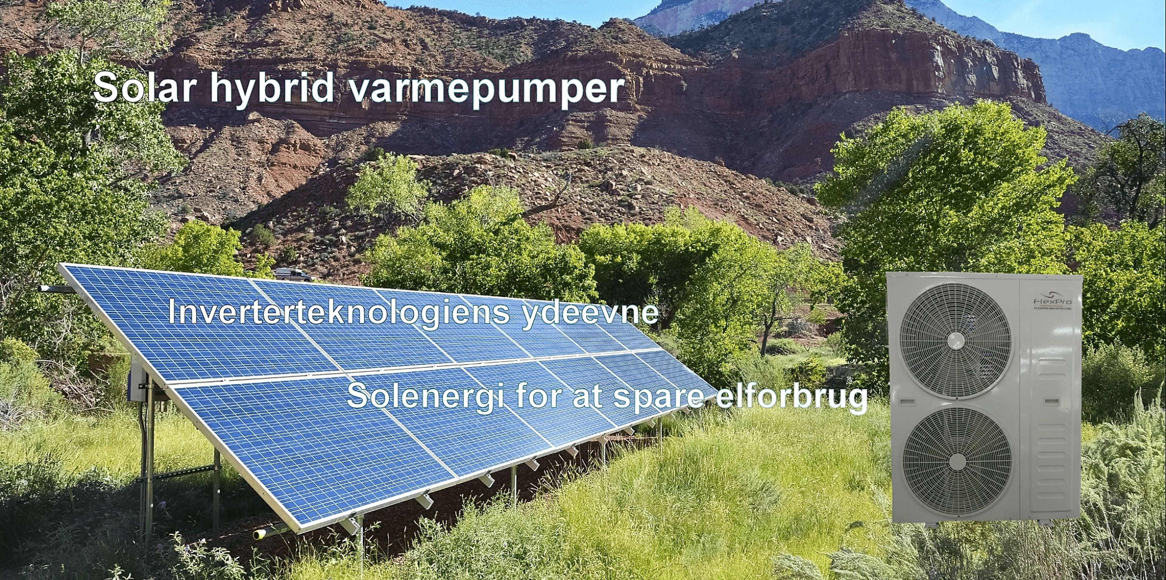 Hybride solvarmepumper