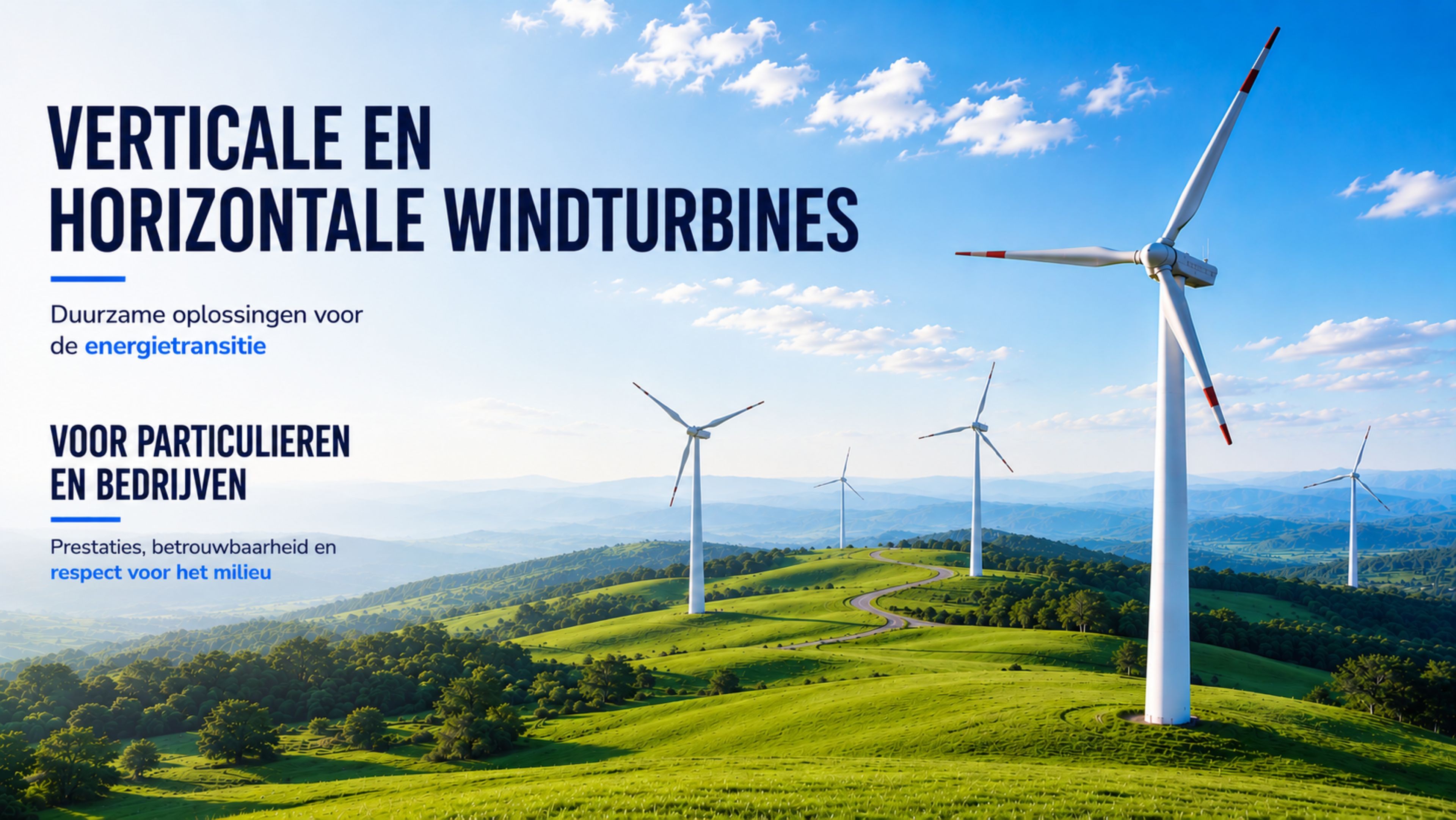 horizontale en verticale windturbines